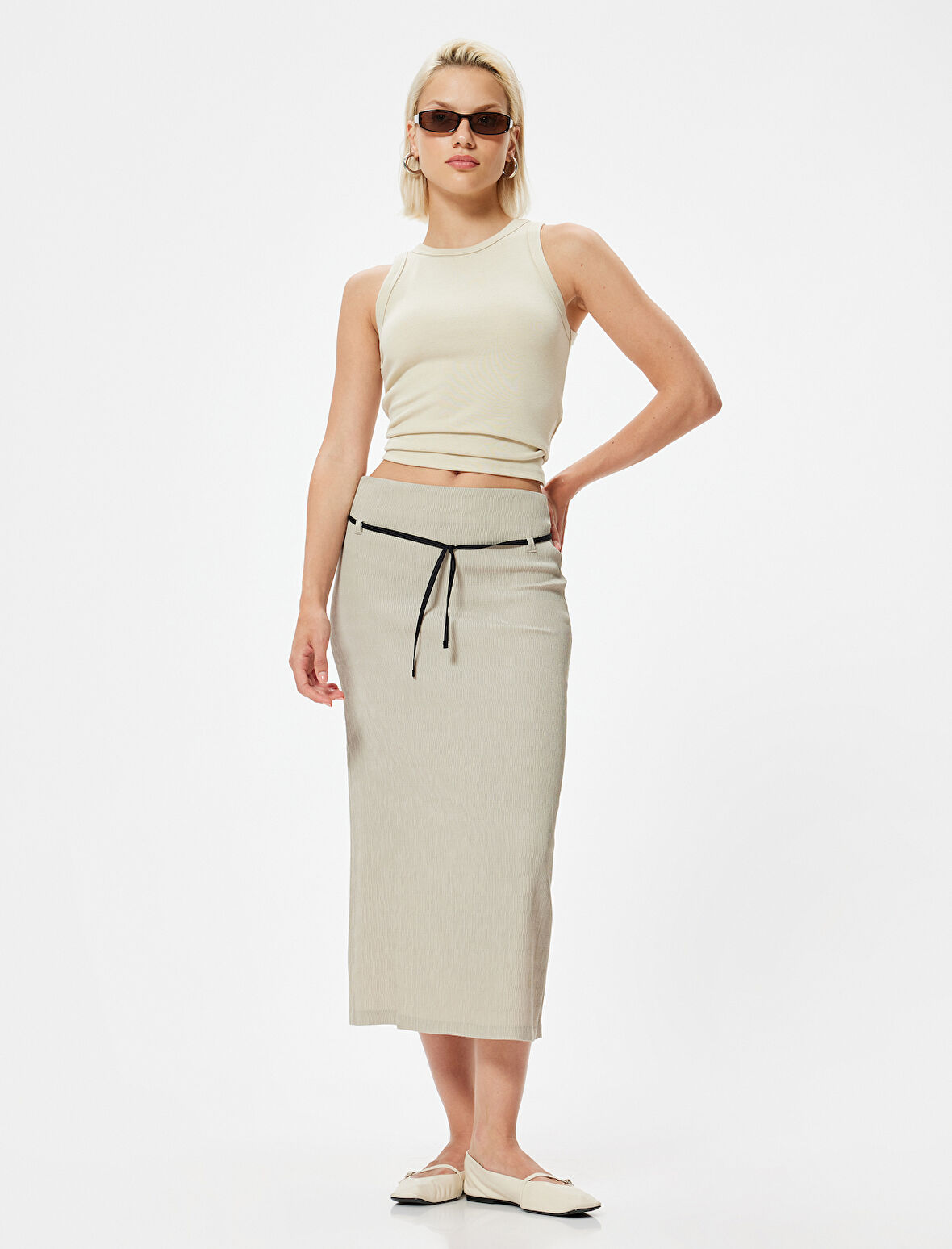 Midi Boy Kalem Etek Kemer Detaylı