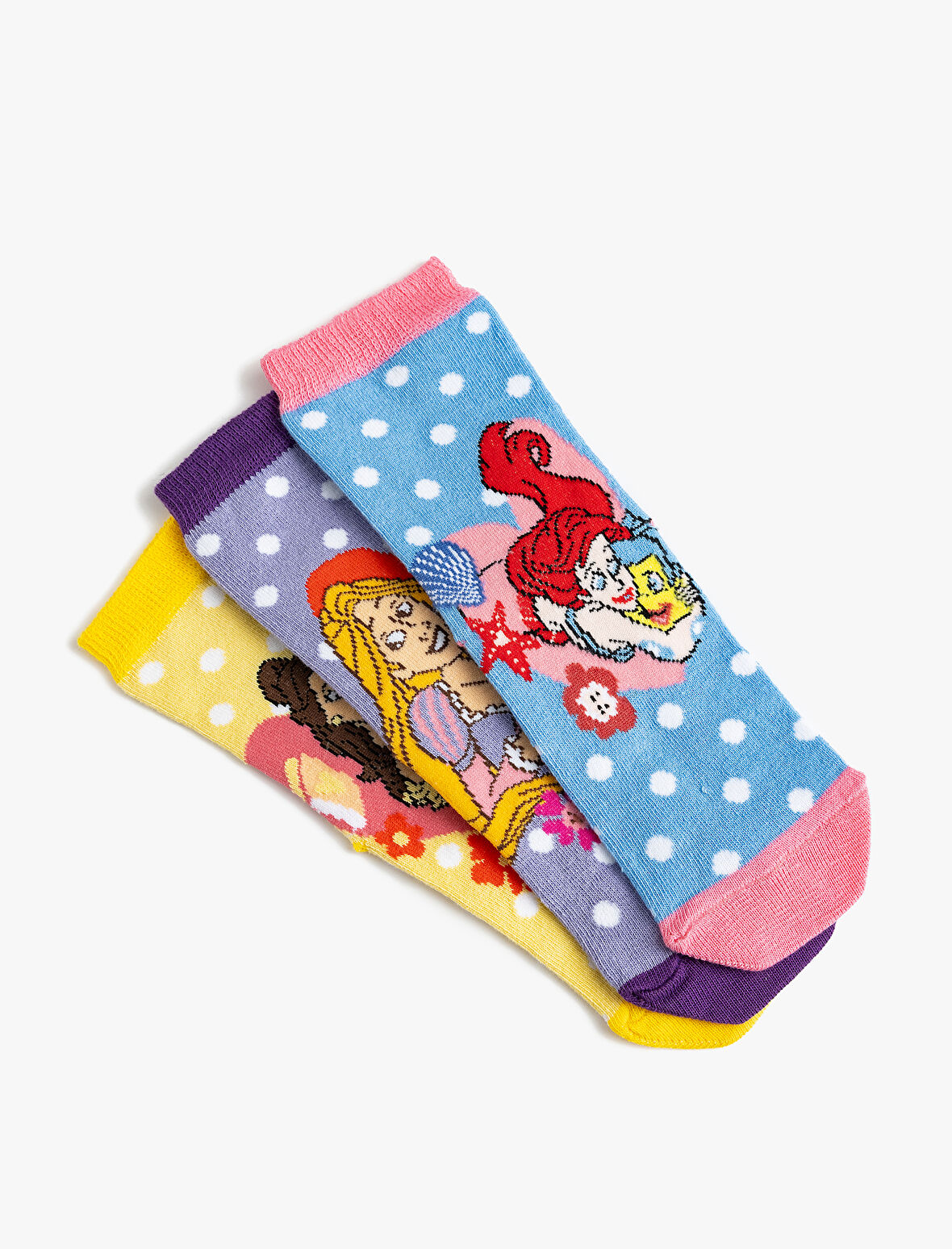 3'lü Disney Prenses Çorap Lisanslı