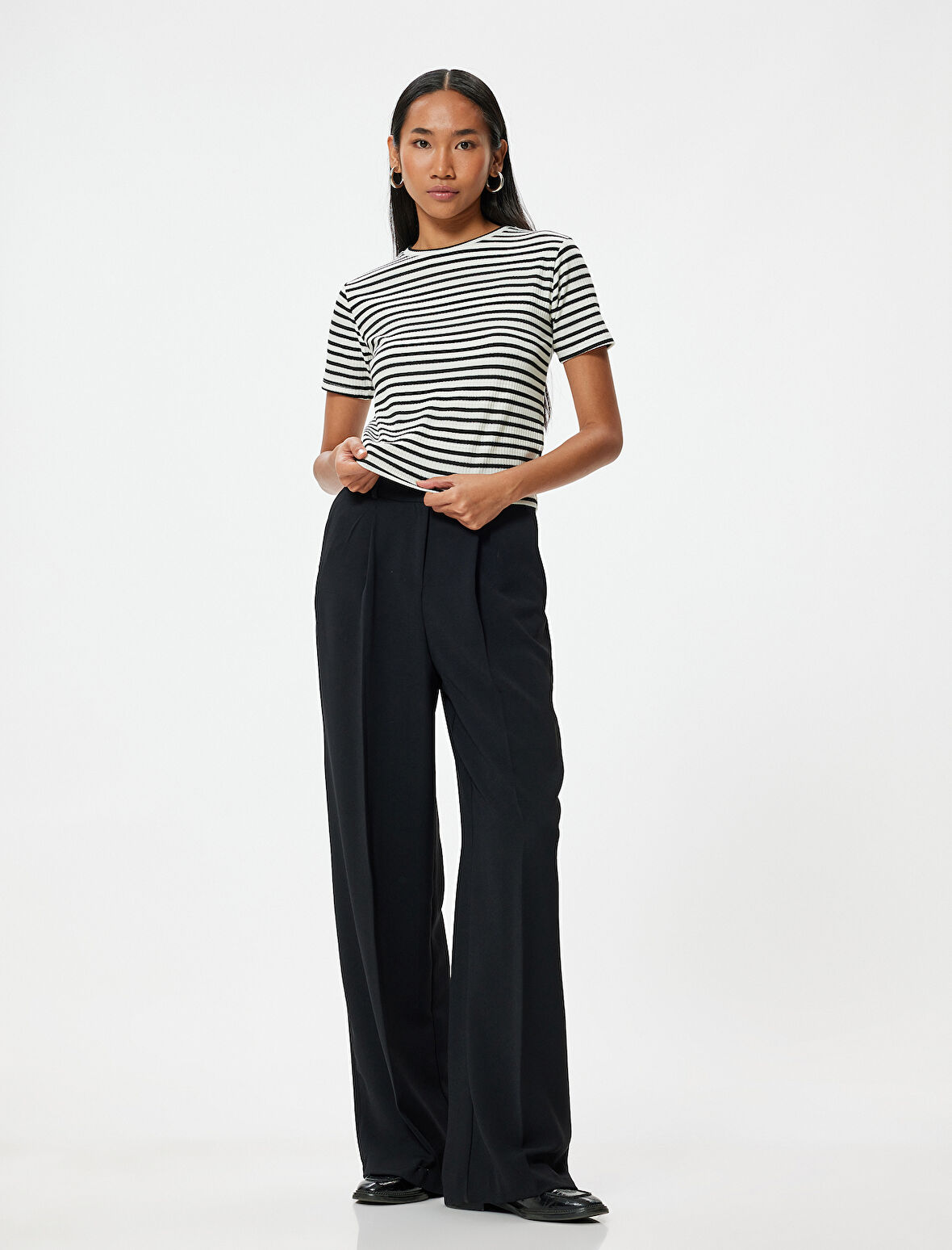 Kısa Kollu Tişört Bisiklet Yaka Slim Fit Kaşkorse