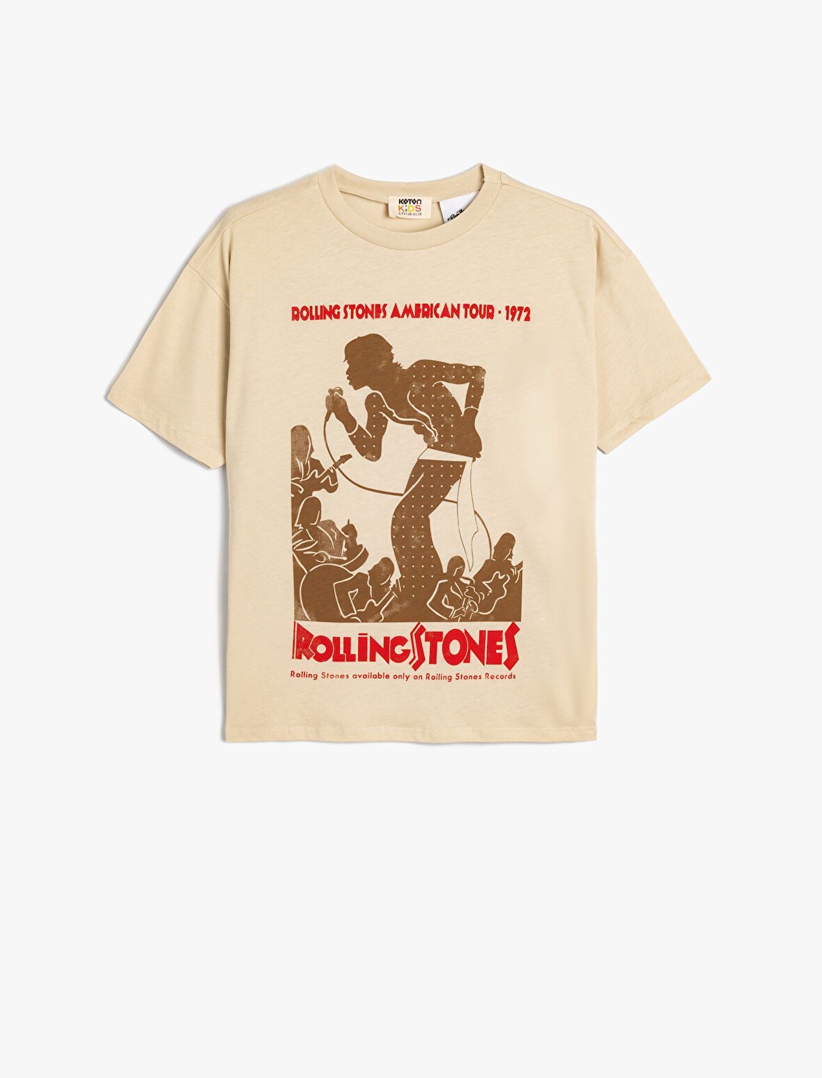 Rolling Stones Tişört Lisanslı Kısa Kollu Bisiklet Yaka Pamuklu