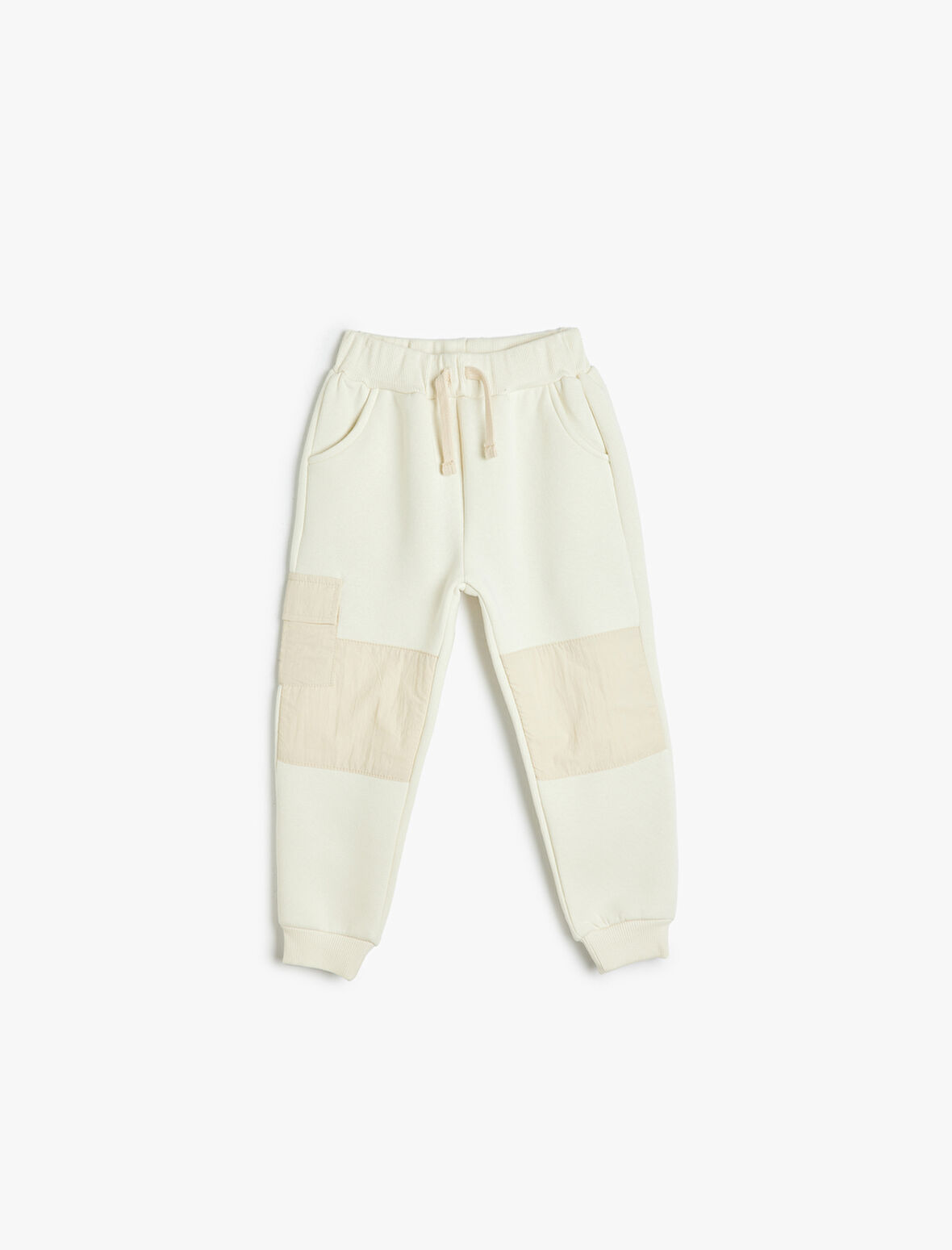 Şardonlu Renk Bloklu Cep Detaylı Jogger Eşofman Altı