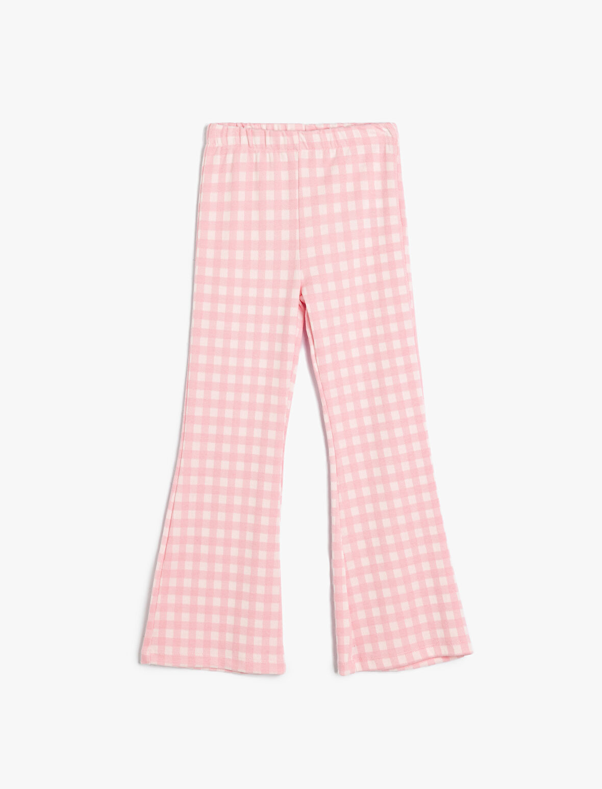 İspanyol Paça Pantolon Pötikareli Beli Lastikli