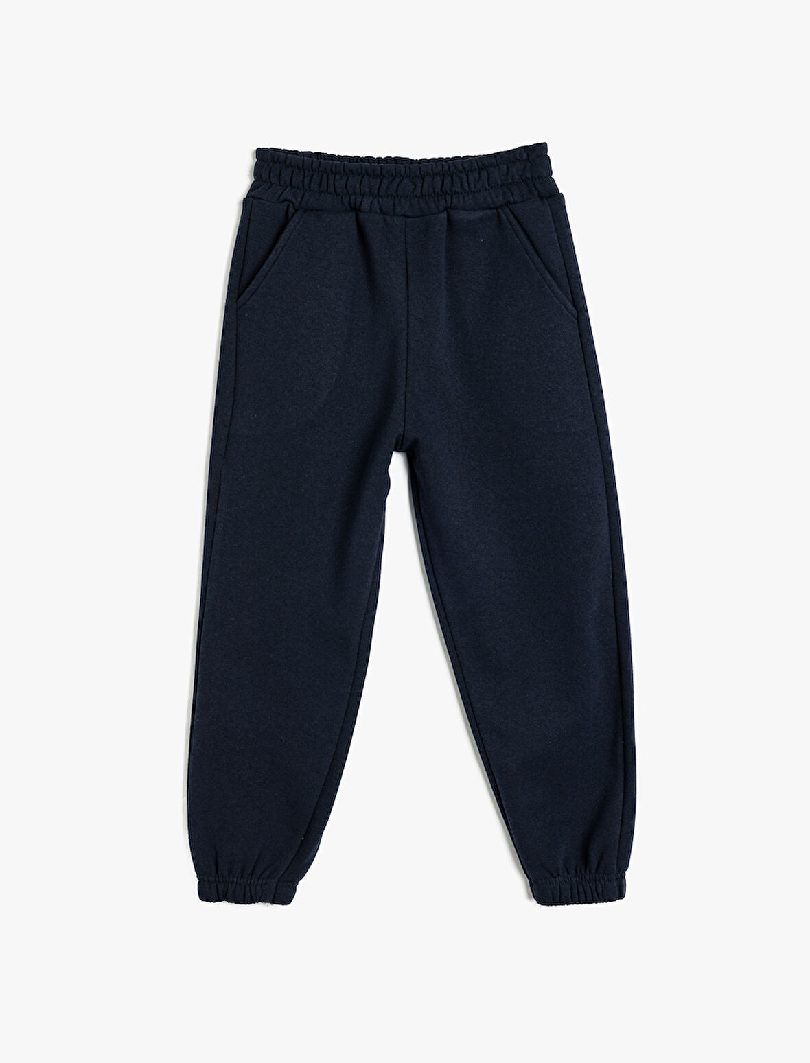 Pamuklu Beli Lastikli Şardonlu Basic Okul Eşofman Altı 