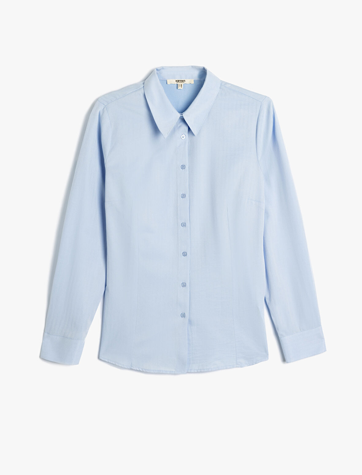 Poplin Gömlek Uzun Kollu Klasik Yaka Slim Fit