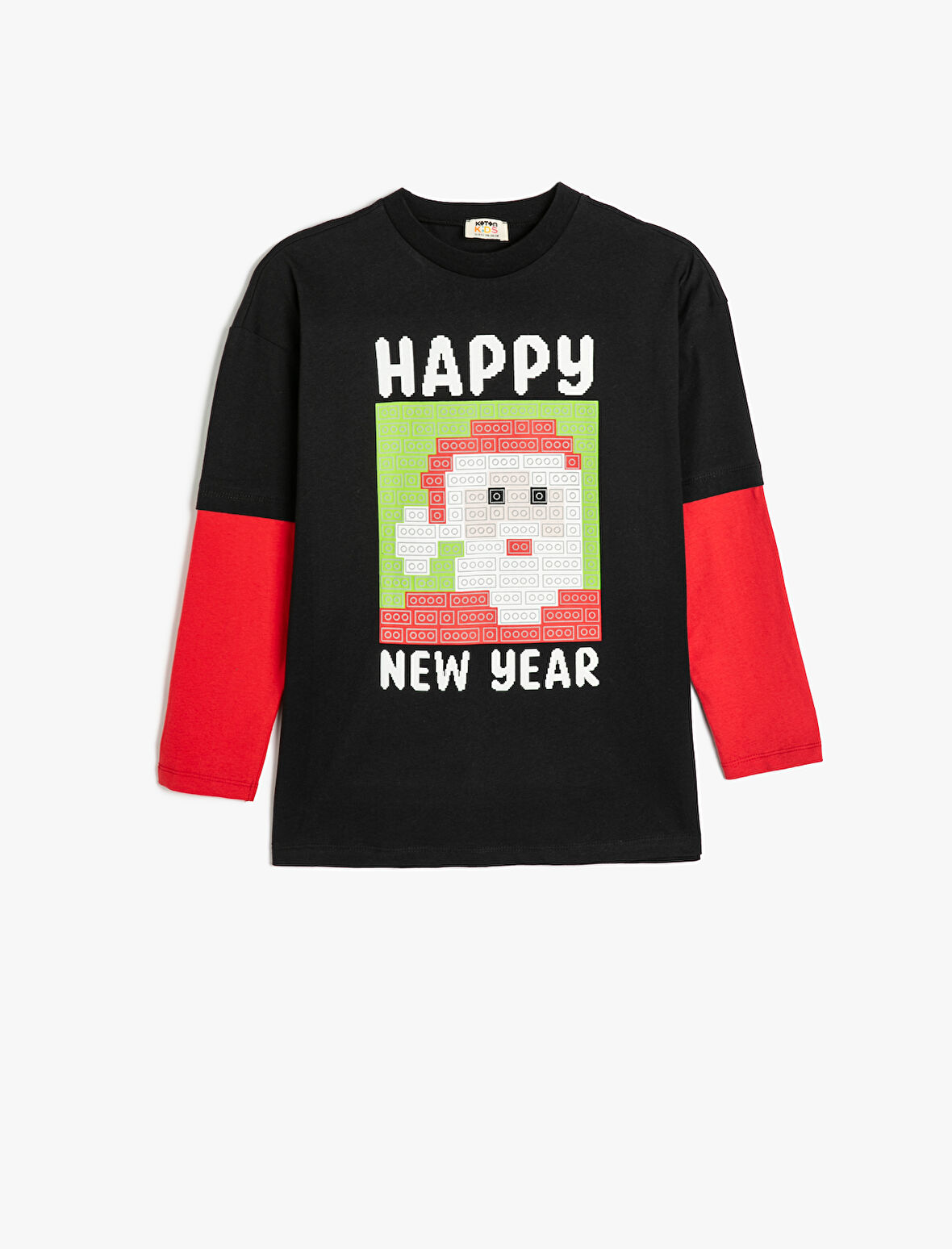 Noel Baba Sweatshirt Yılbaşı Temalı Uzun Kollu Bisiklet Yaka Pamuklu 