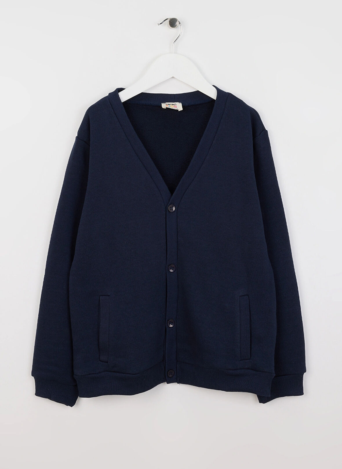 Koton Düz Erkek Çocuk Lacivert Sweatshırt 5WKB10387TK