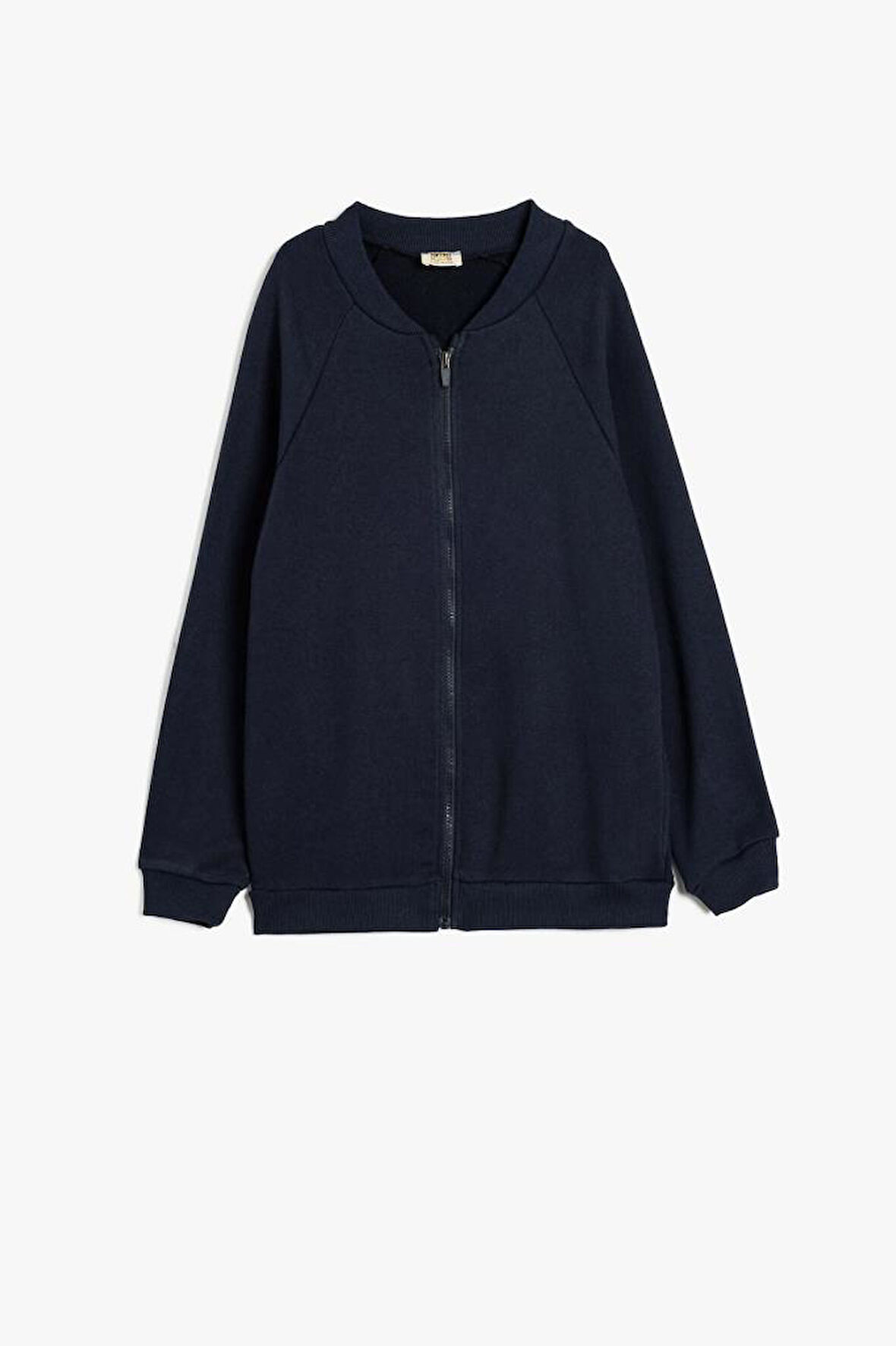 Koton Erkek Çocuk Fermuarlı Sweatshirt V Yaka Uzun Kollu
