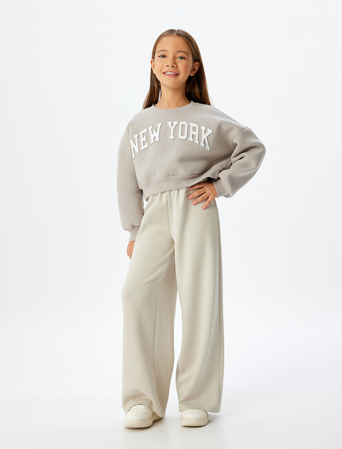 Basic Bol Paça Eşofman Altı Beli Lastikli Modal Kumaş 