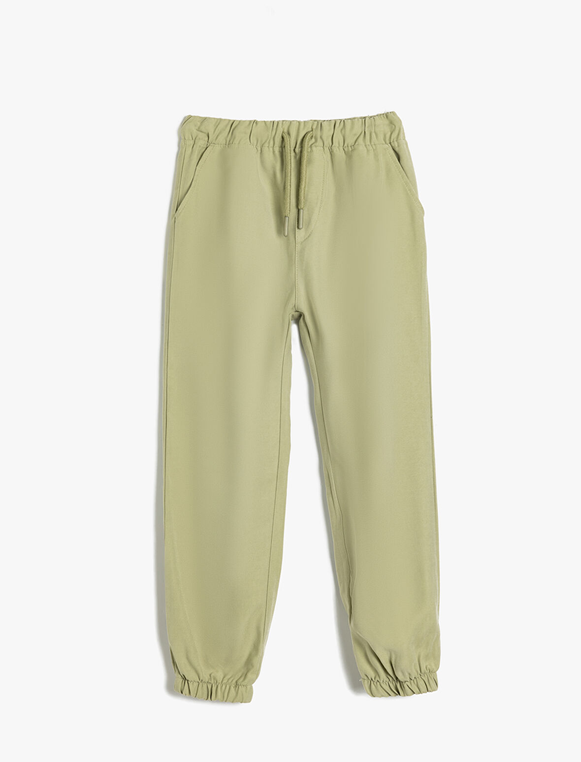 Jogger Pantolon Cep Detaylı Viskon Kumaş