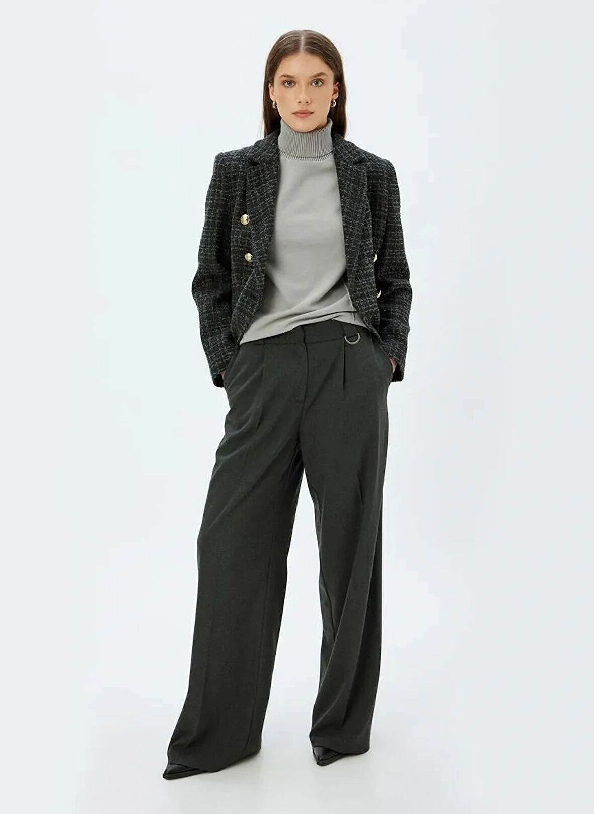 Koton Antrasit Kadın Blazer 5WAK50097UW