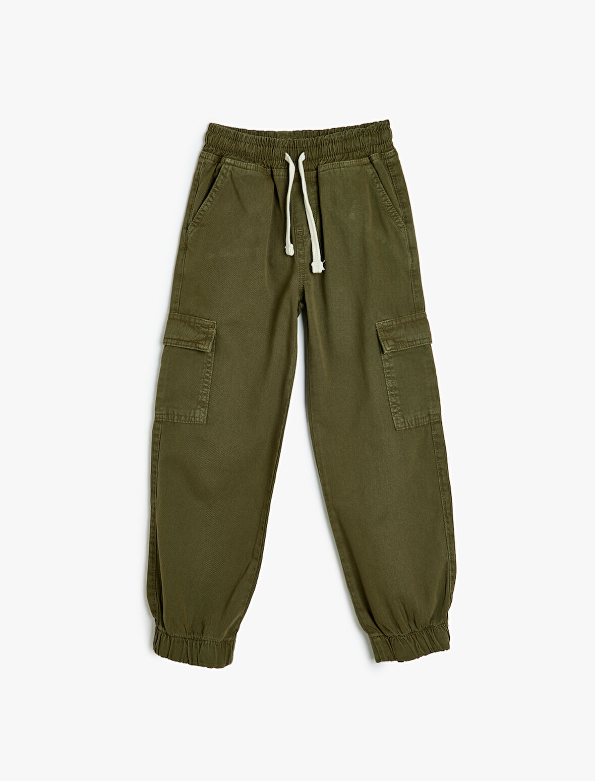 Kot Pantolon Beli ve Paçası Lastikli Pamuklu - Jegging Jean 