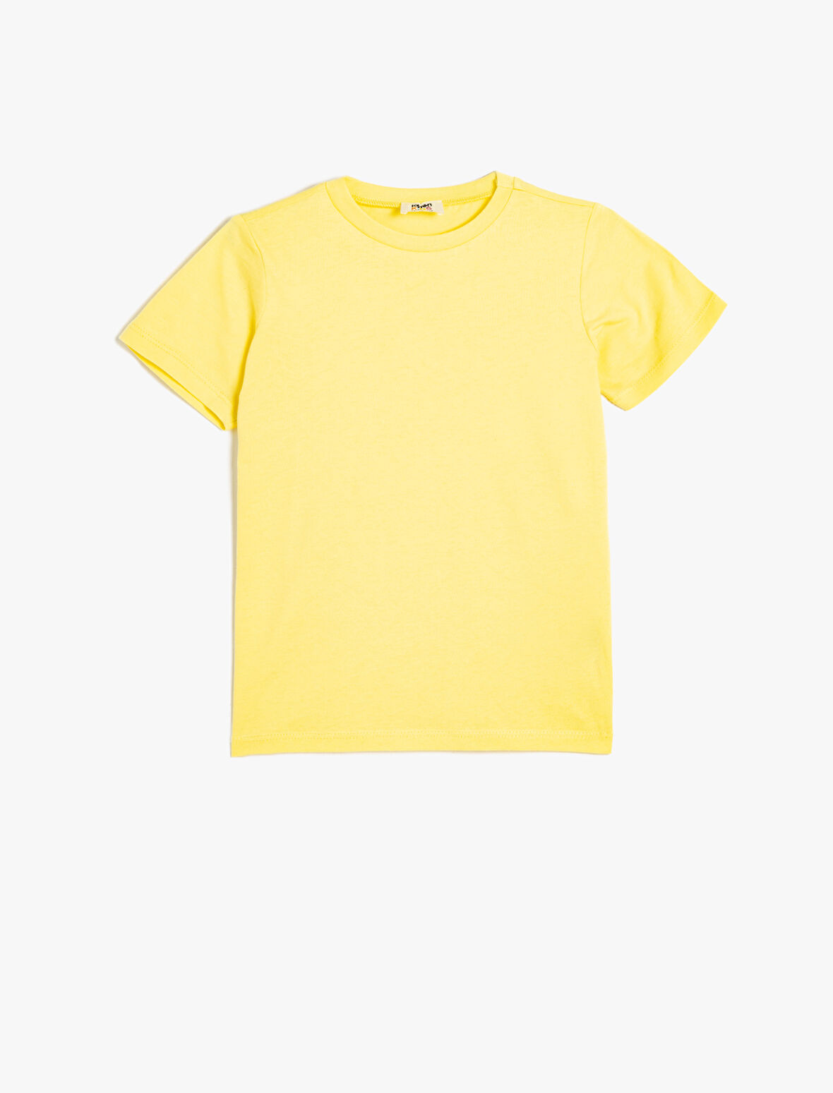 Basic Tişört Kısa Kollu Bisiklet Yaka Pamuklu