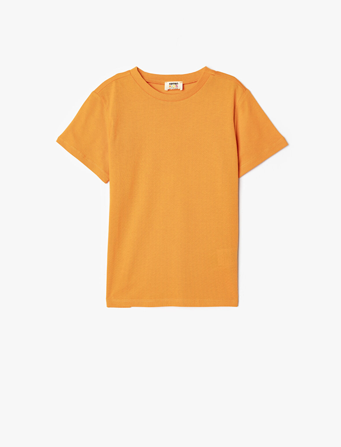 Basic Tişört Kısa Kollu Bisiklet Yaka Pamuklu