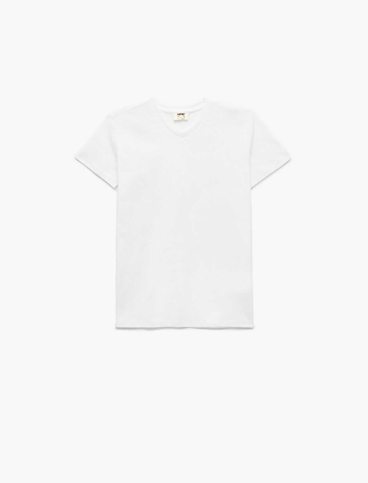 Basic Tişört Kısa Kollu Bisiklet Yaka Pamuklu