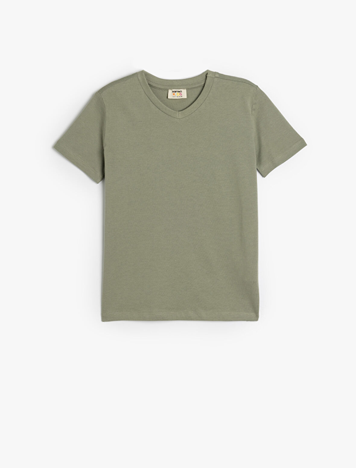 Basic Tişört Kısa Kollu Bisiklet Yaka Pamuklu