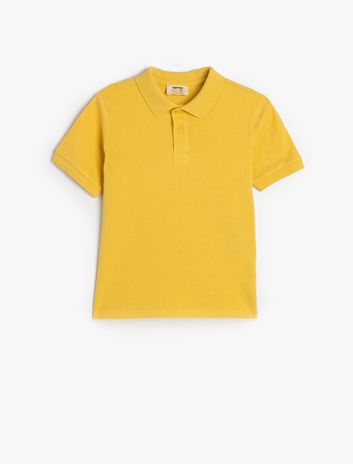 Polo Tişört Kısa Kollu Dokulu Pamuklu