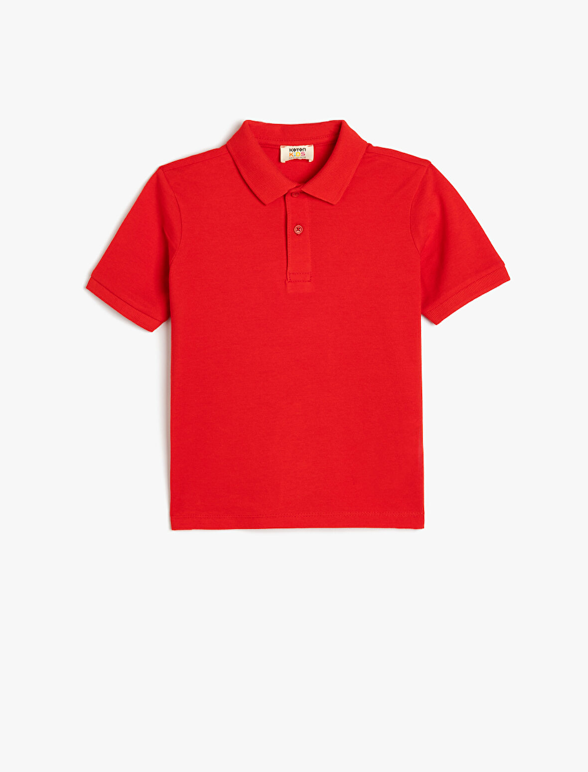 Polo Tişört Kısa Kollu Dokulu Pamuklu