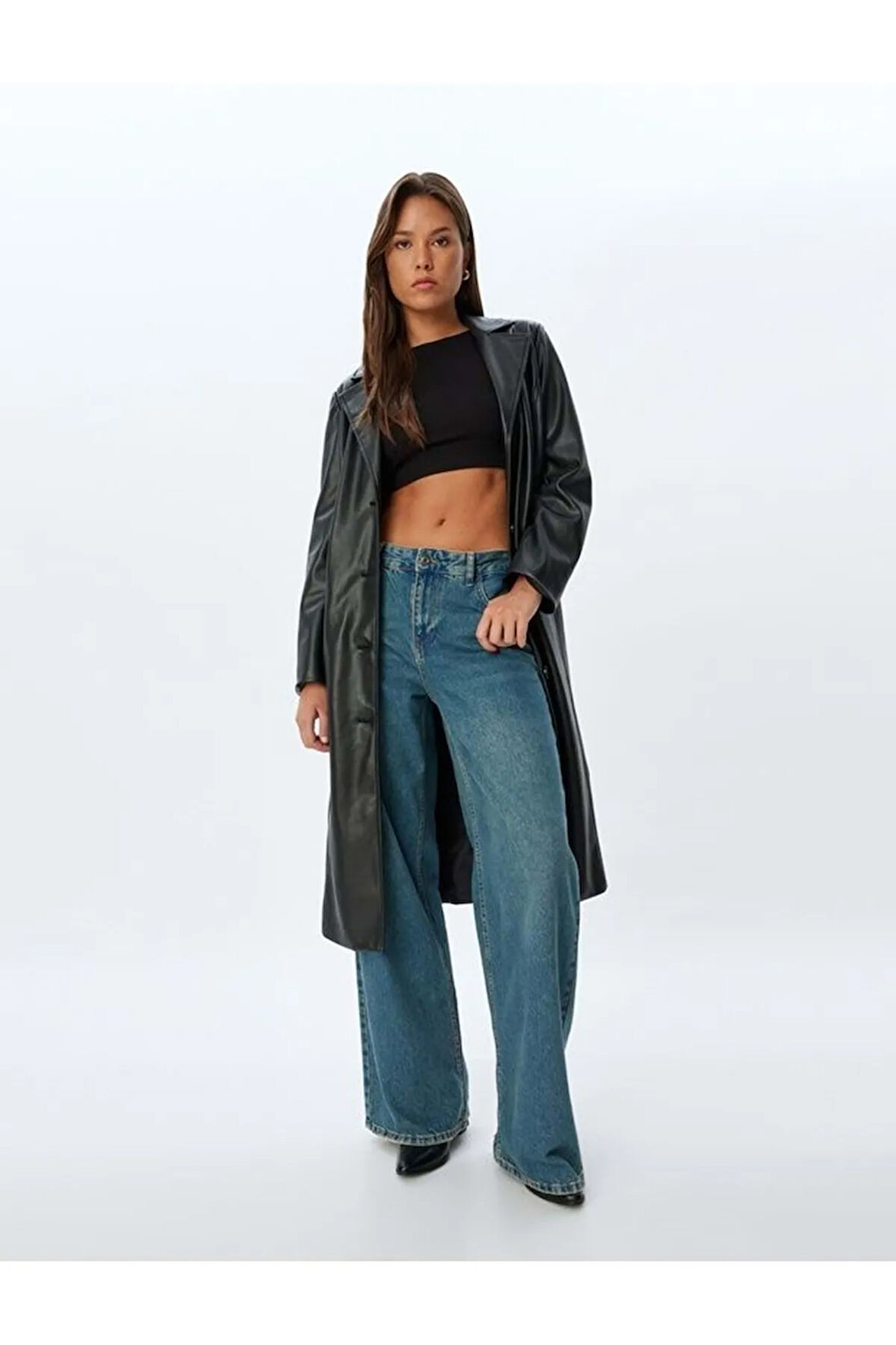 Kadın Giyim Trençkot 5SAK00002EW SİYAH