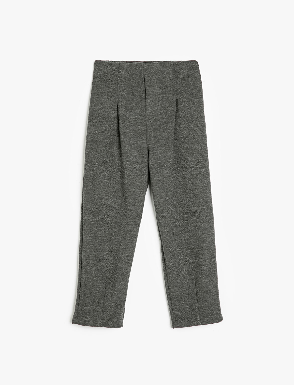 Basic Pantolon Beli Lastikli Pile Detaylı