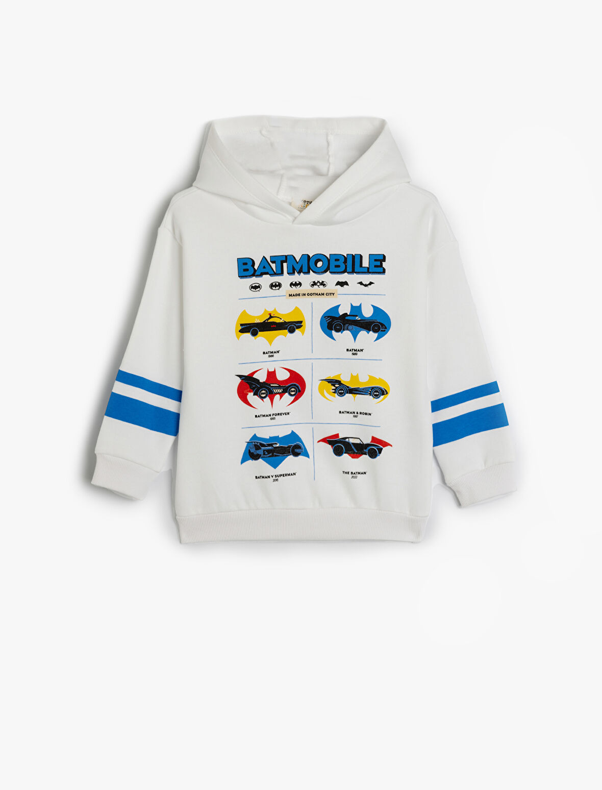 Batman Kapşonlu Sweatshirt Lisanslı Uzun Kollu Şardonlu 