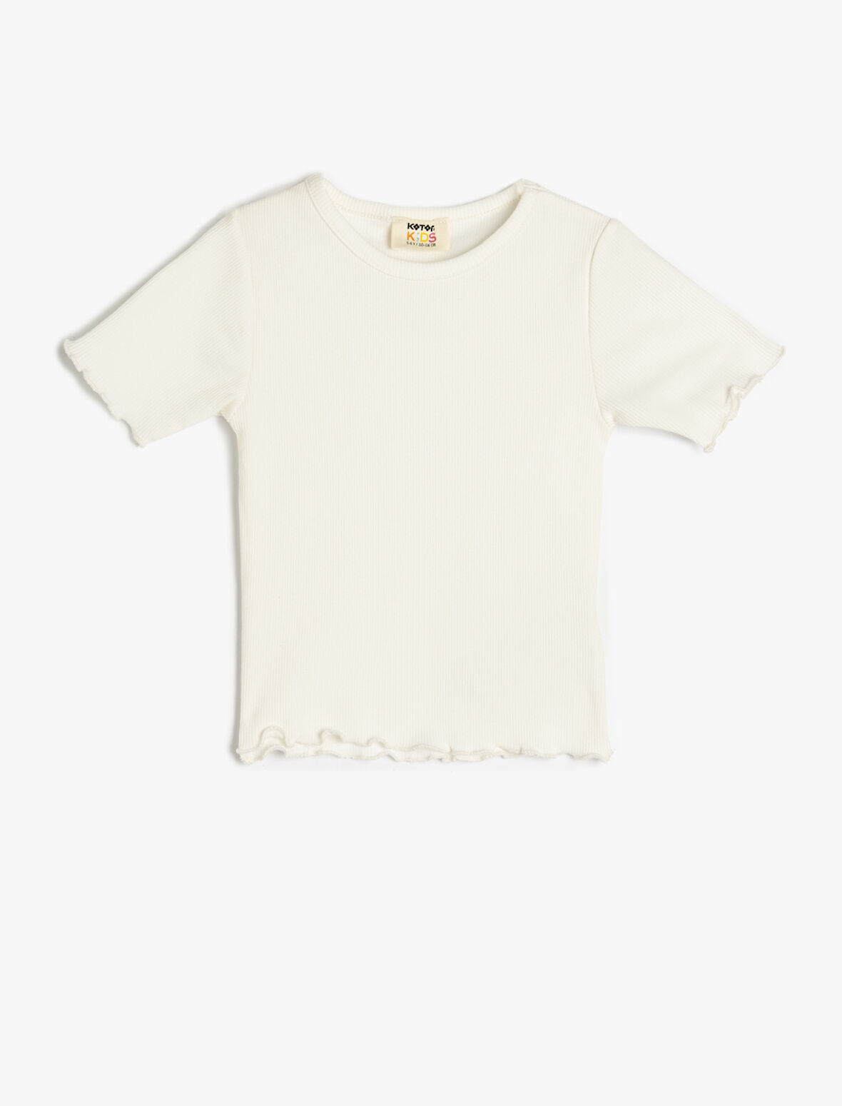 Bisiklet Yaka Kısa Kollu Pamuklu Basic Tişört