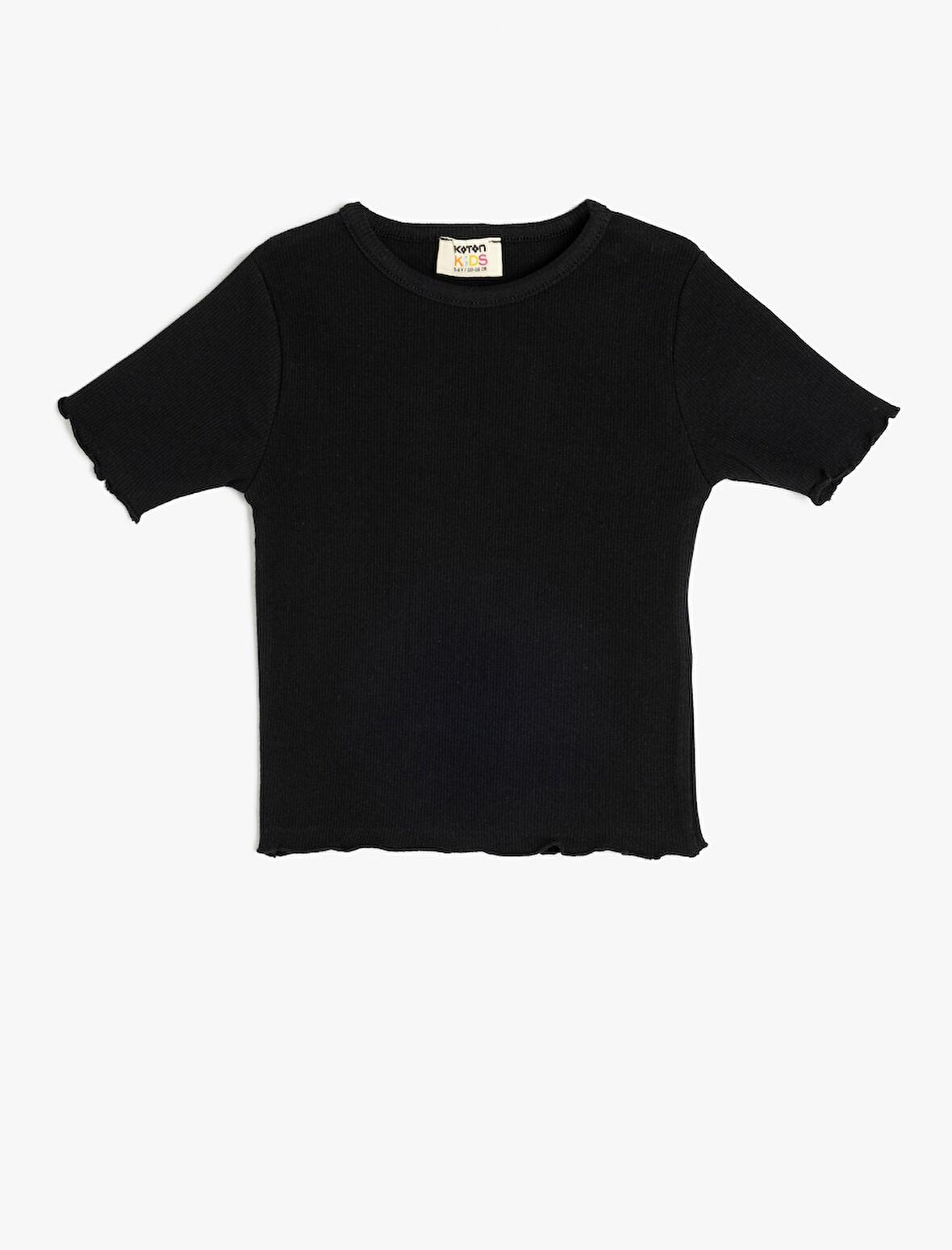 Bisiklet Yaka Kısa Kollu Pamuklu Basic Tişört