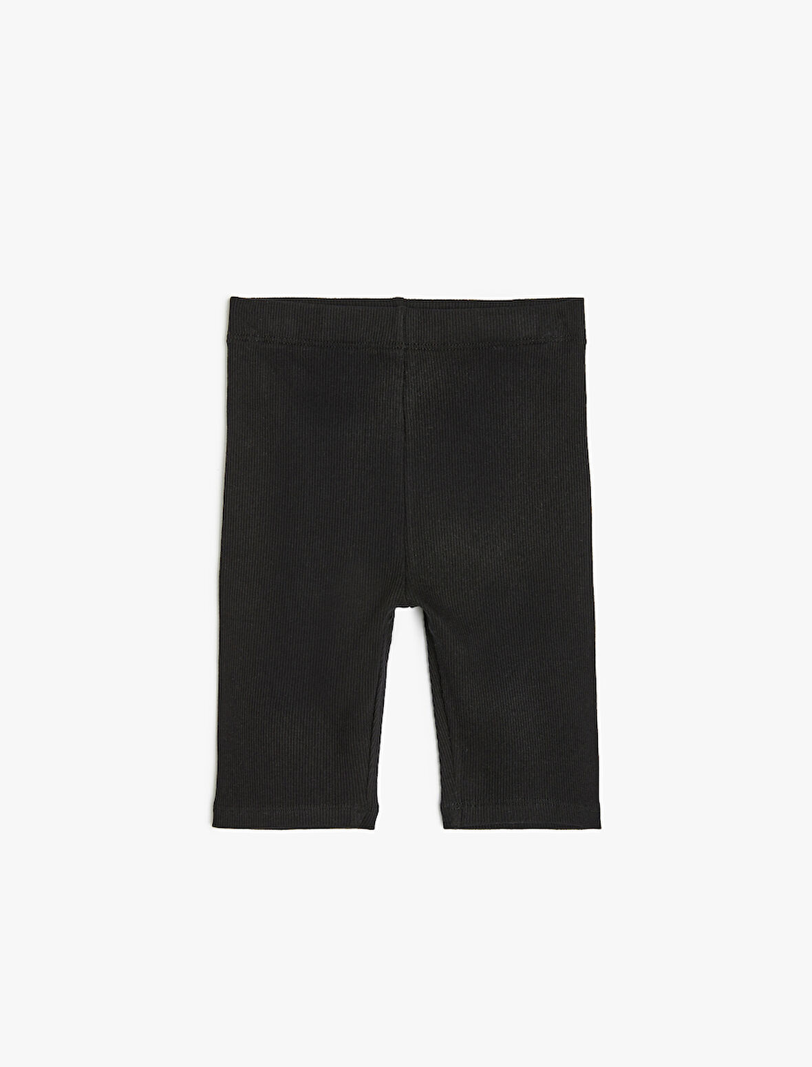 Beli Lastikli Pamuklu Basic Kısa Tayt