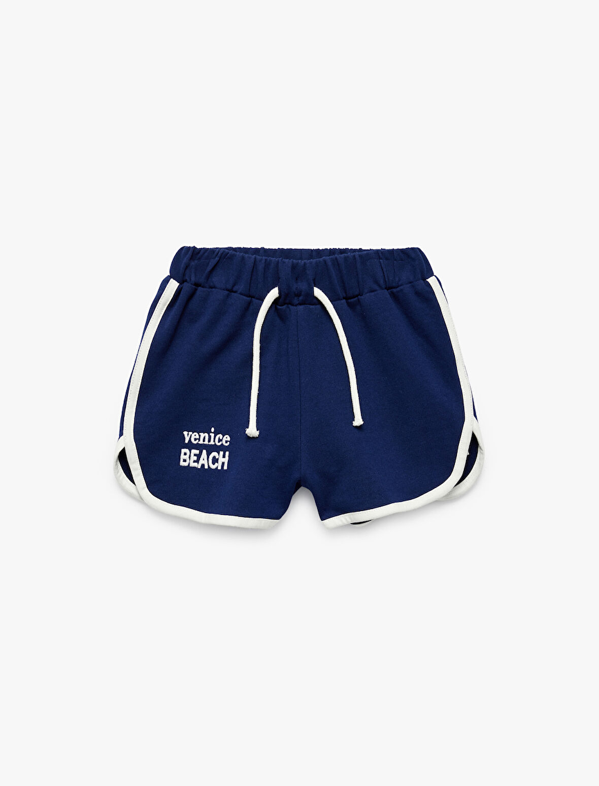 Pamuklu Beli Bağlamalı Baskılı Şort