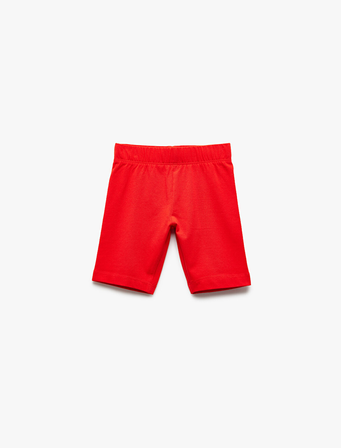 Pamuklu Beli Lastikli Basic Kısa Tayt