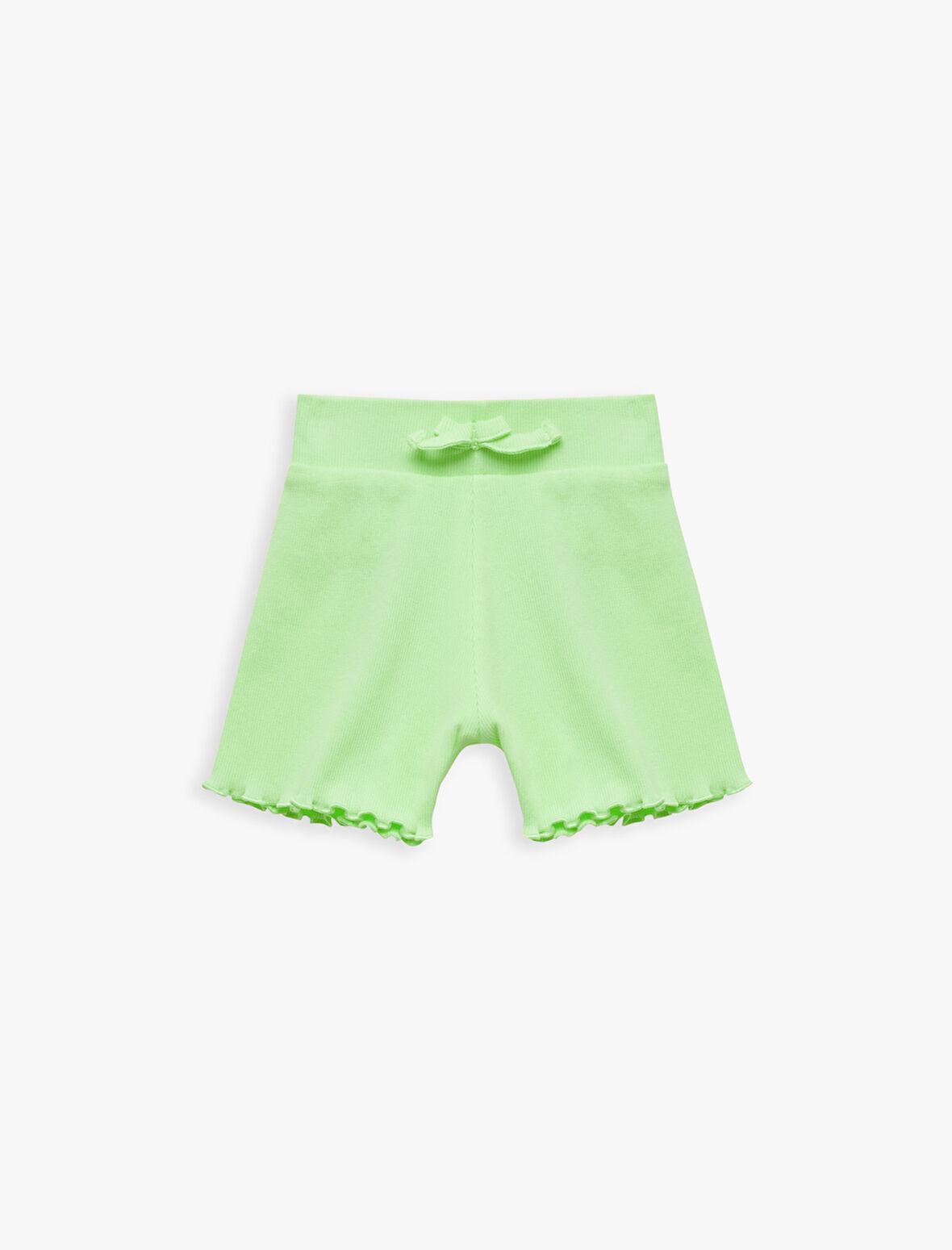 Kaşkorse Pamuklu Fiyonklu Mini Şort