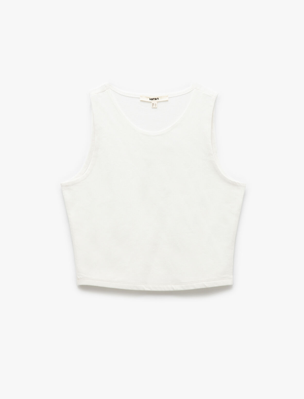 Pamuklu Kolsuz Bisiklet Yaka Atlet