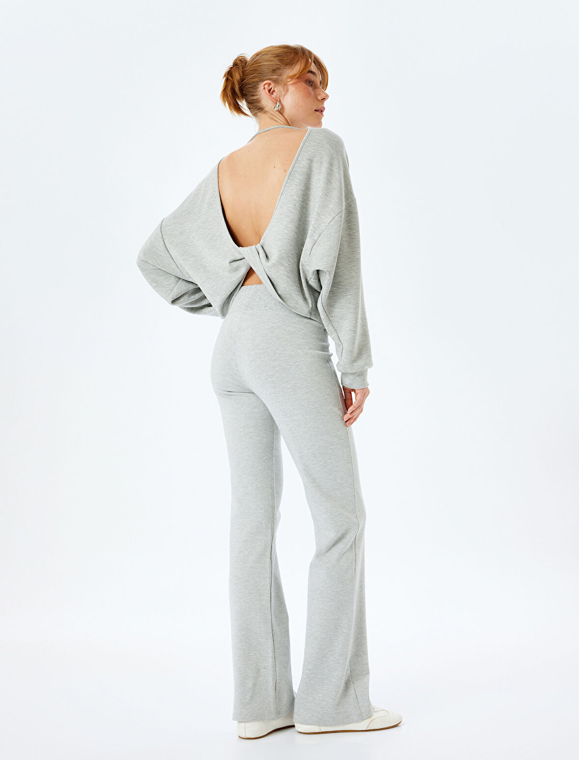 Pamuklu İspanyol Paça Eşofman Altı