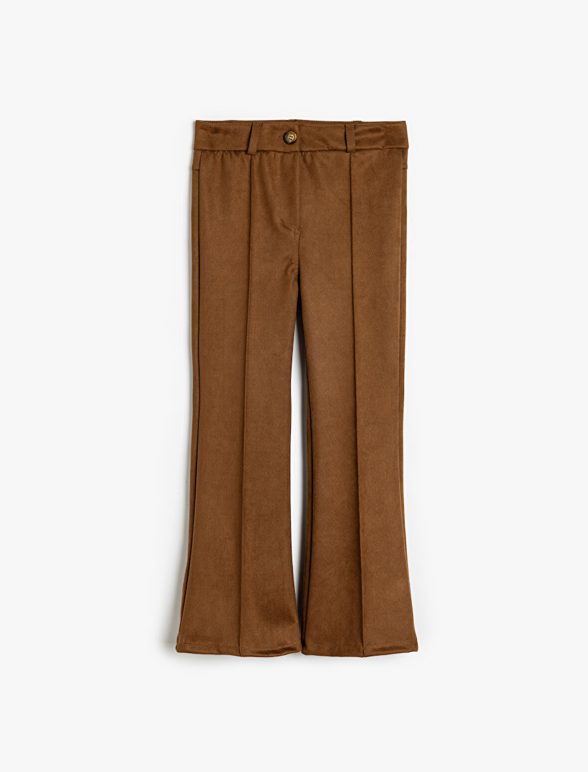 İspanyol Paça Pantolon Cep Detaylı Nervürlü