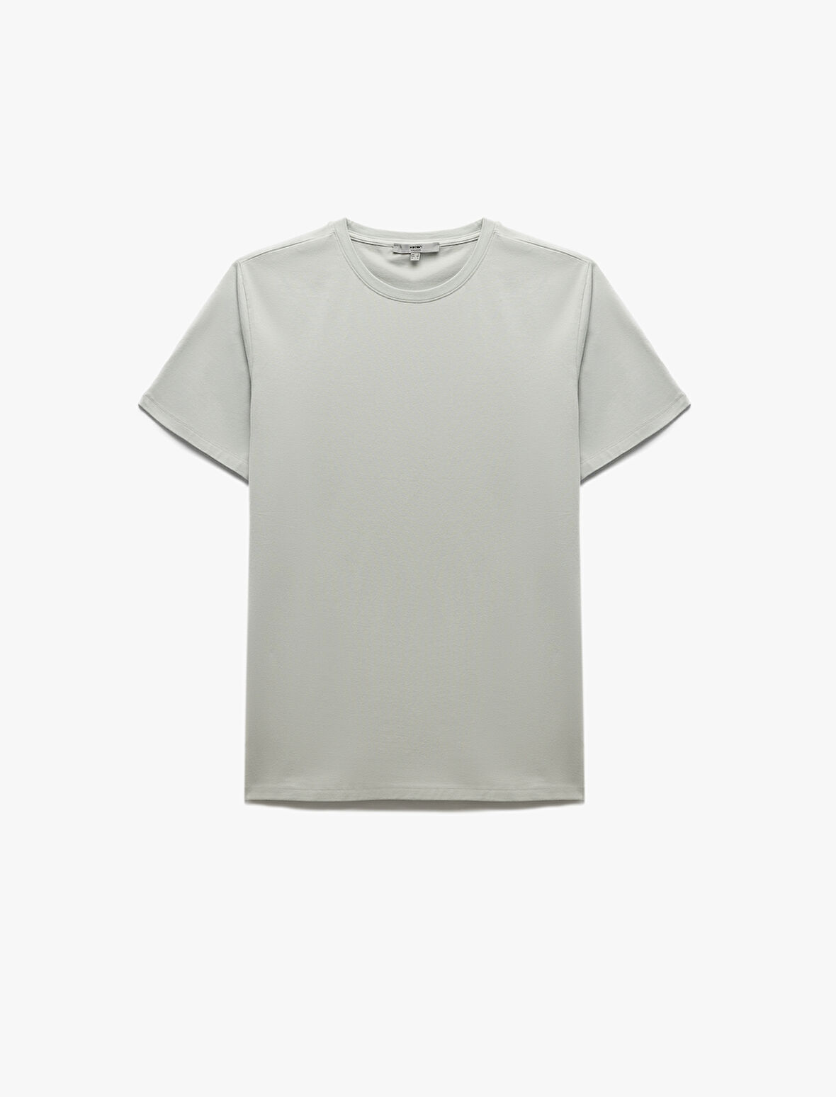 Pamuklu Kısa Kollu Slim Fit Bisiklet Yaka Erkek Basic Tişört