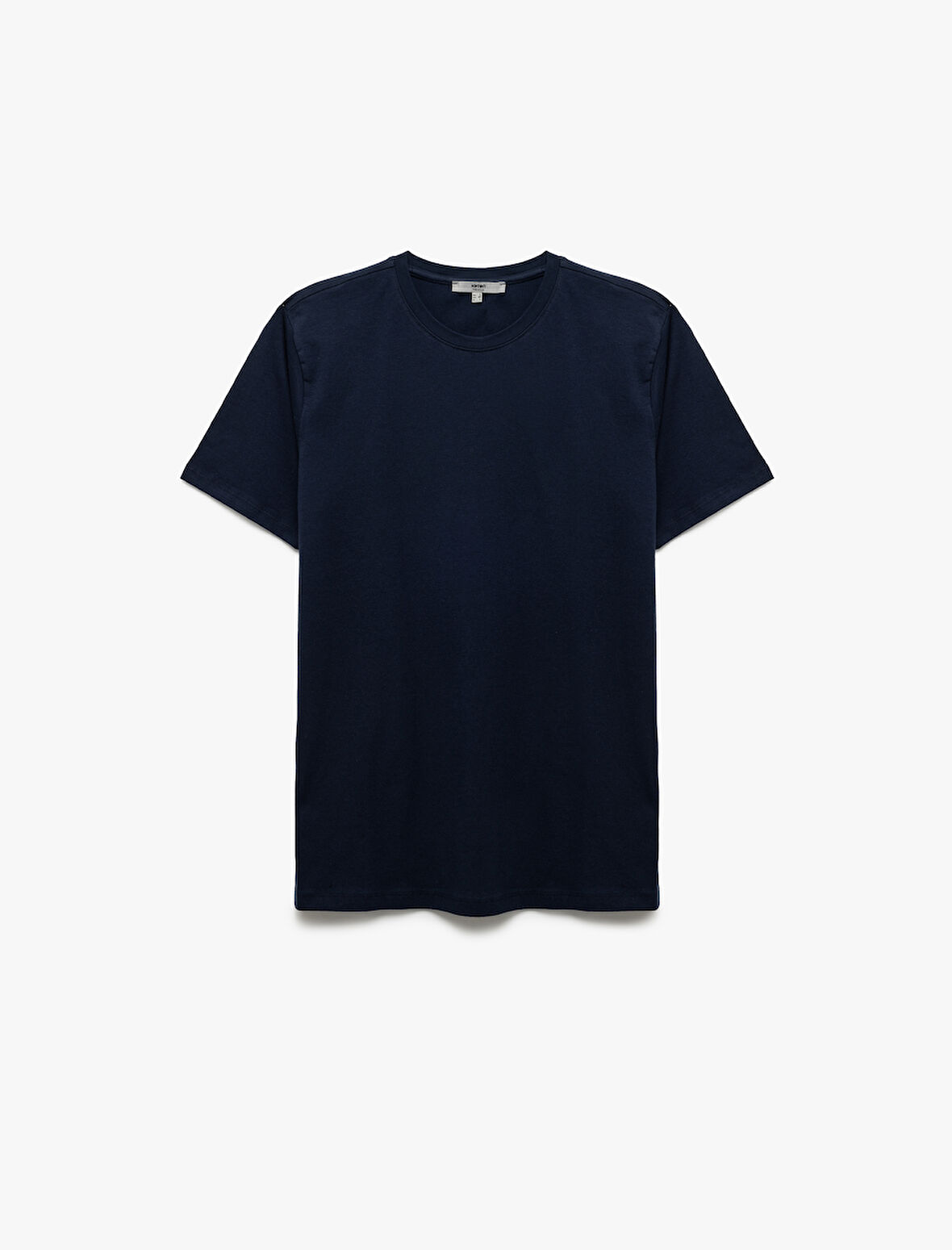 Pamuklu Kısa Kollu Slim Fit Bisiklet Yaka Erkek Basic Tişört