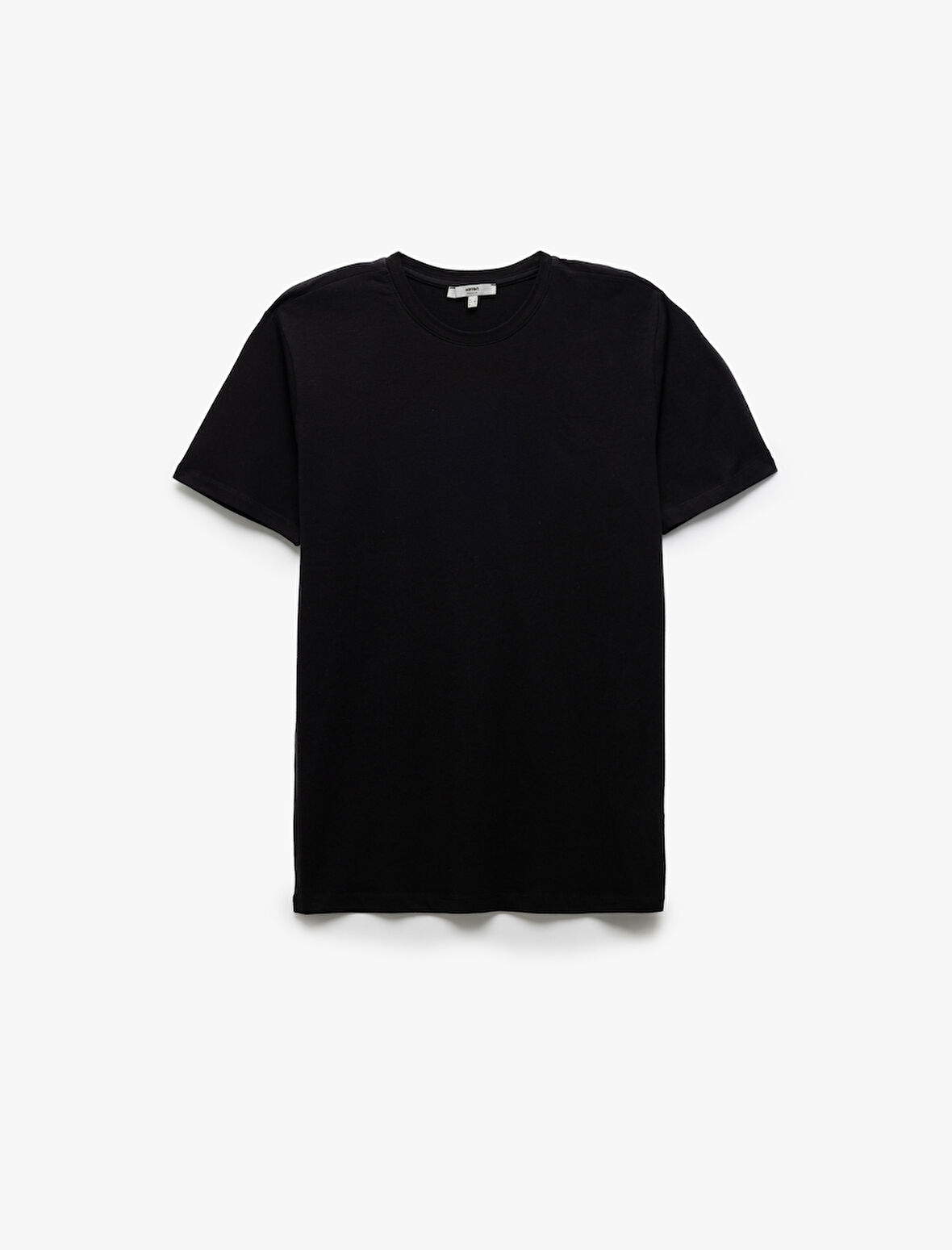 Pamuklu Kısa Kollu Slim Fit Bisiklet Yaka Erkek Basic Tişört