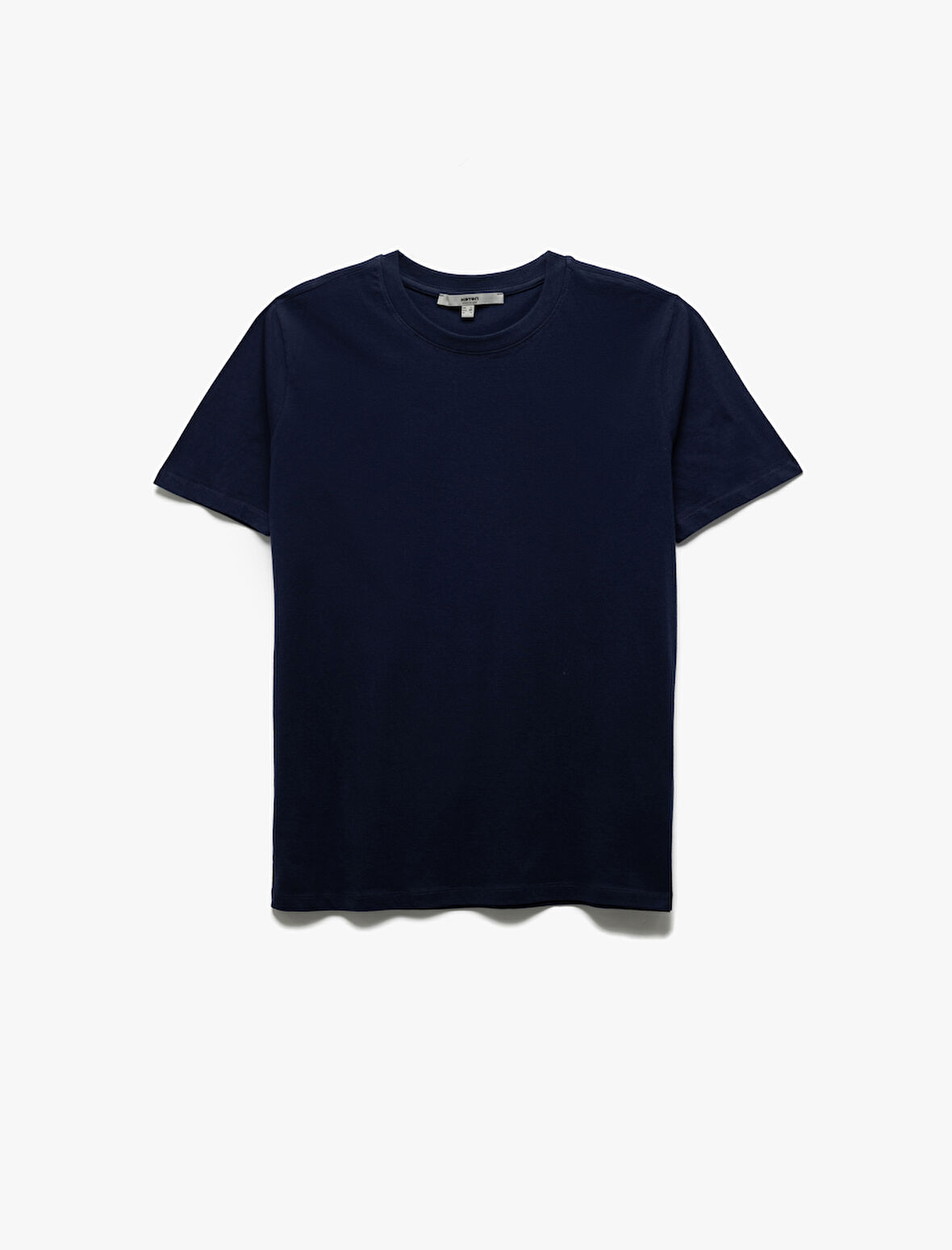 Pamuklu Kısa Kollu Bisiklet Yaka Basic Erkek Slim Fit Tişört