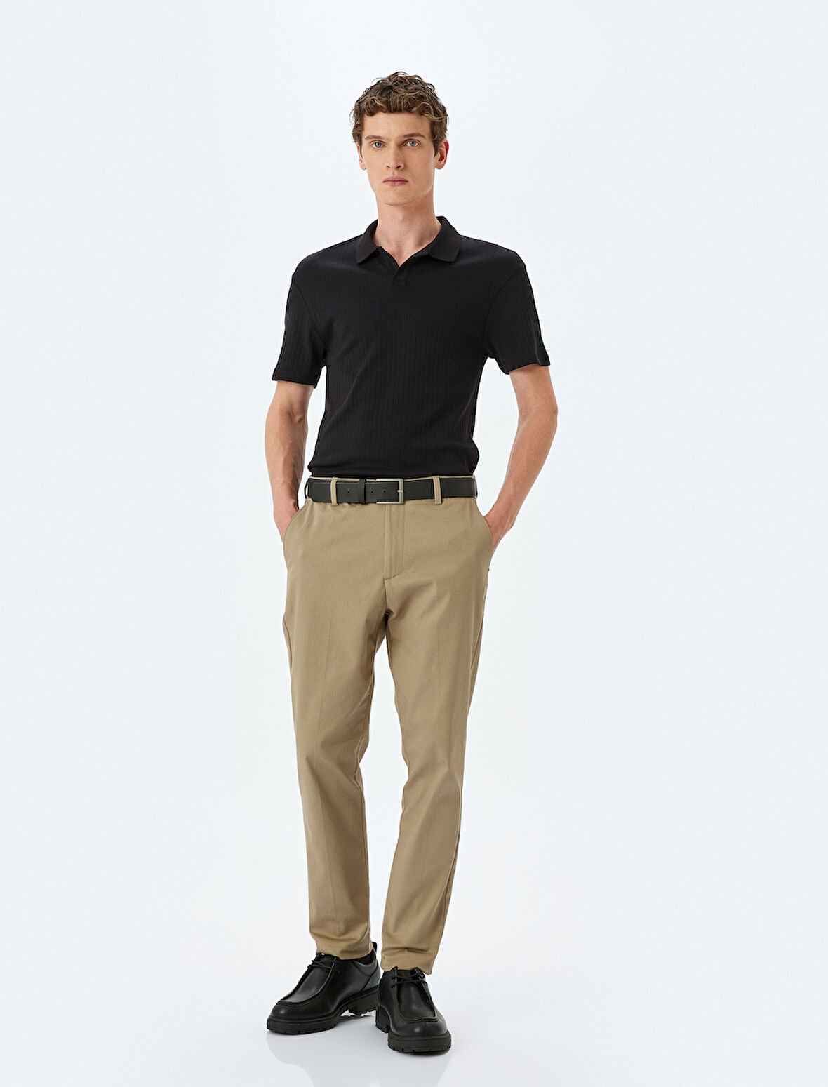 Kısa Kollu Pamuklu Slim Fit Polo Yaka Tişört