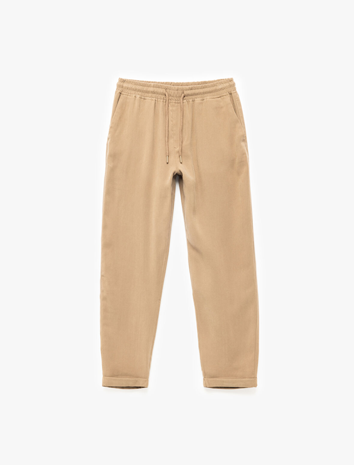 Viskon Cep Detaylı Rayon Tapered Beli Bağcıklı Eşofman Pantolon