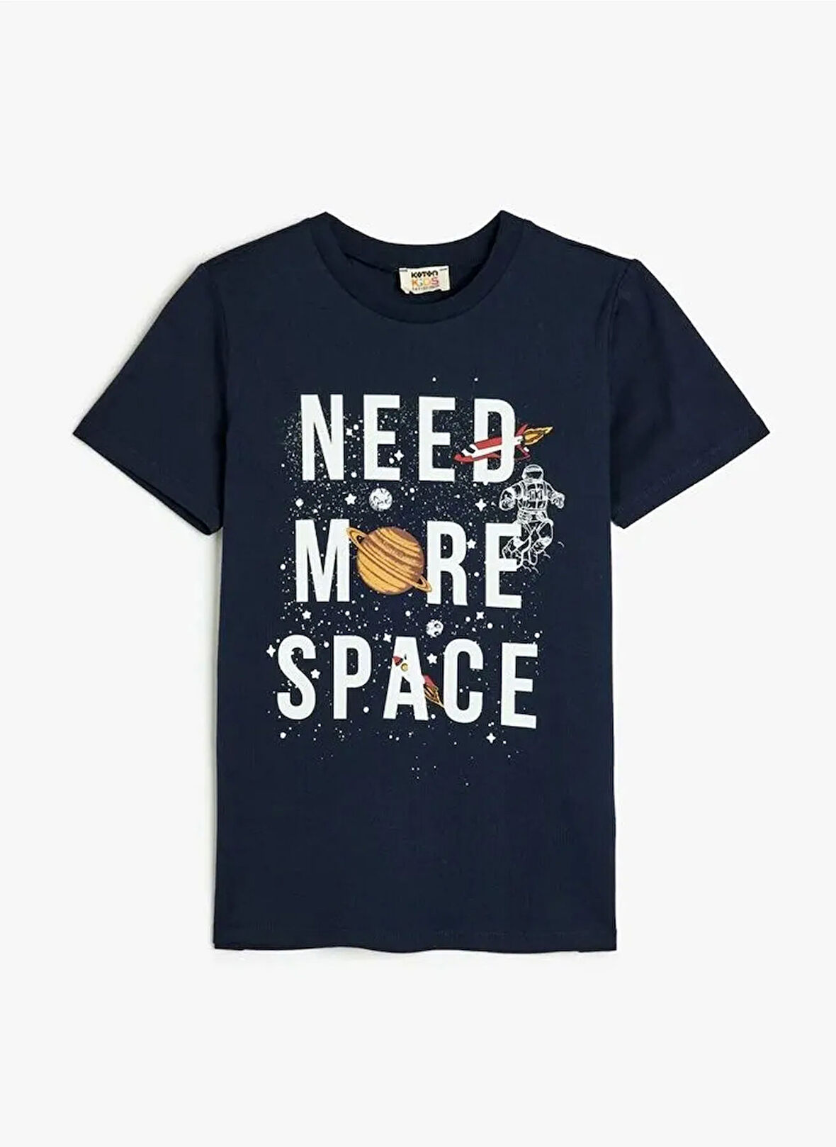 Koton Baskılı Lacivert Erkek Çocuk T-Shirt 5SKB10181TK