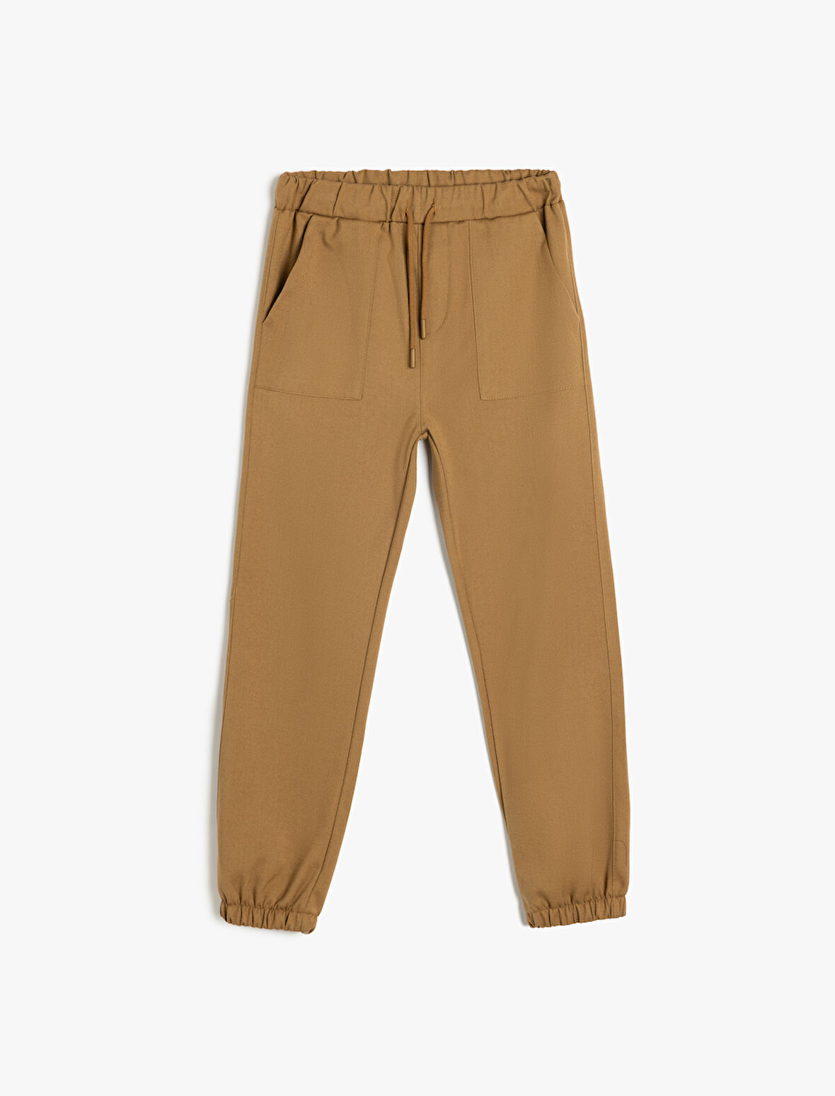 Standart Bel Cepli Düğme Detaylı Basic Jogger Pantolon