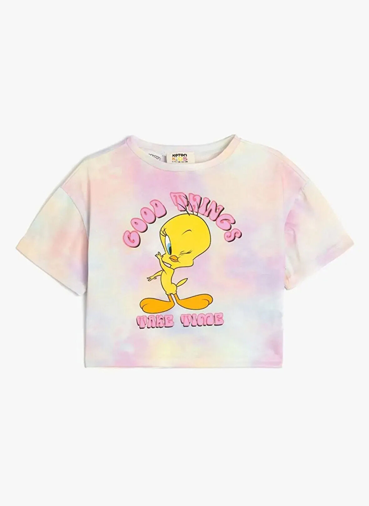 Koton Desenli Çok Renkli Kız Çocuk T-Shirt 5SKG10064AK