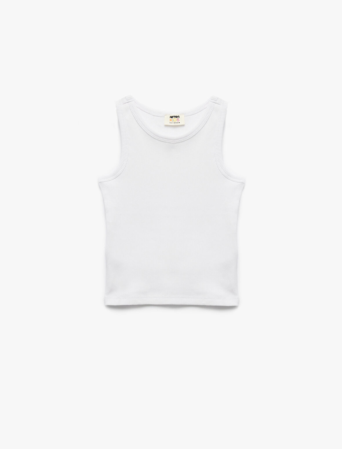 Pamuklu Bisiklet Yaka Kolsuz Kaşkorse Basic Atlet