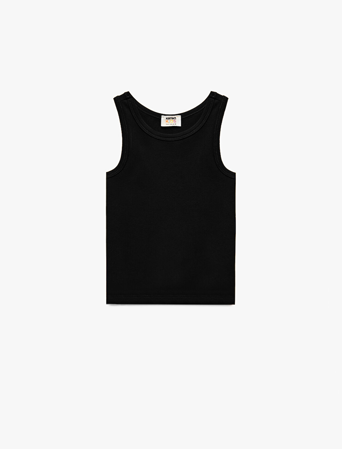 Pamuklu Bisiklet Yaka Kolsuz Kaşkorse Basic Atlet