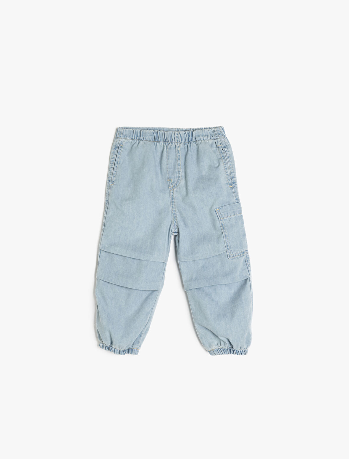 Pamuklu Paraşüt Denim Pantolon