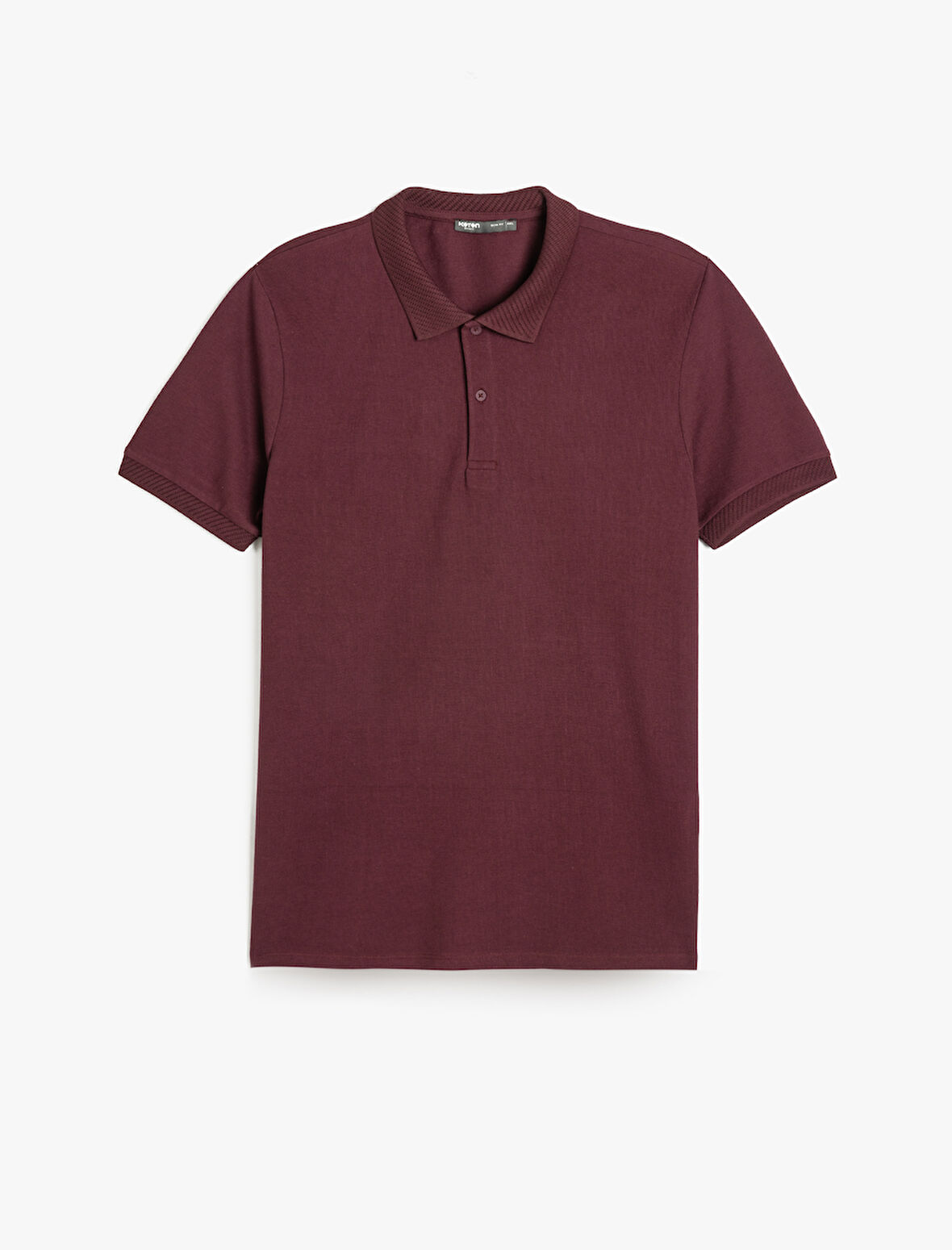 Slim Fit Kısa Kollu Pamuklu Polo Yaka Tişört