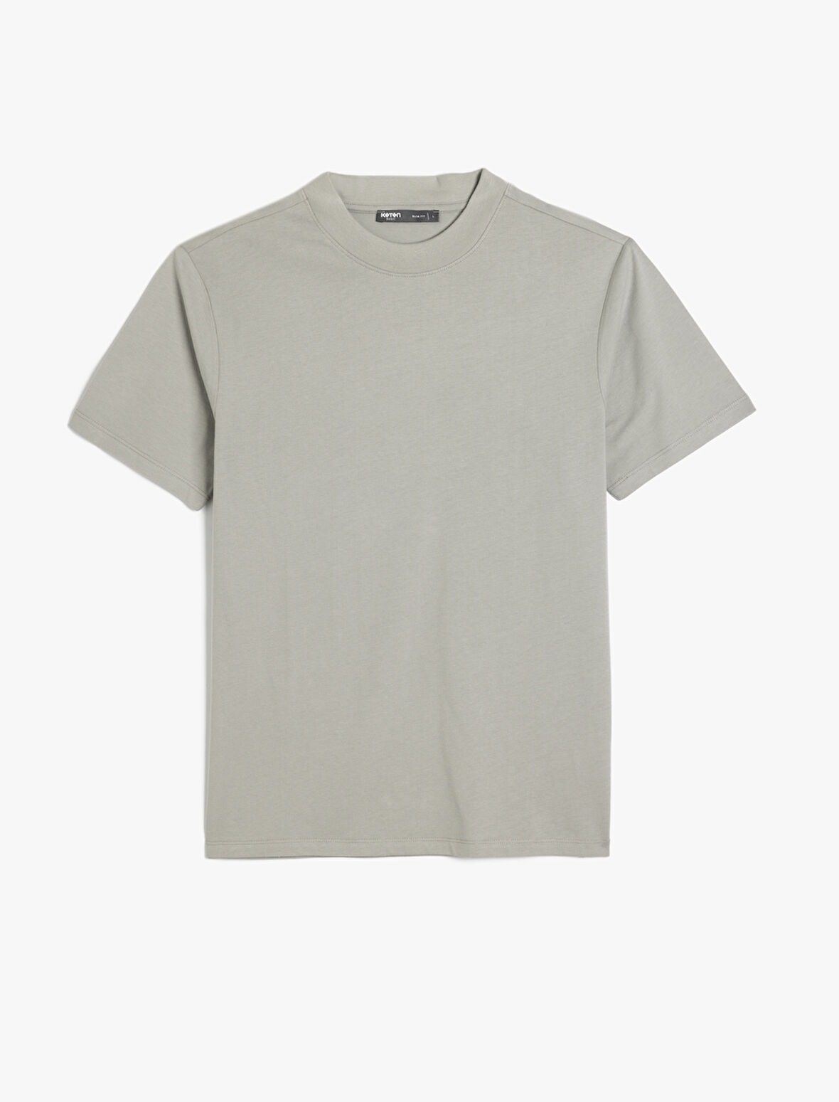 Bisiklet Yaka Pamuklu Kısa Kollu Basic Slim Fit Tişört