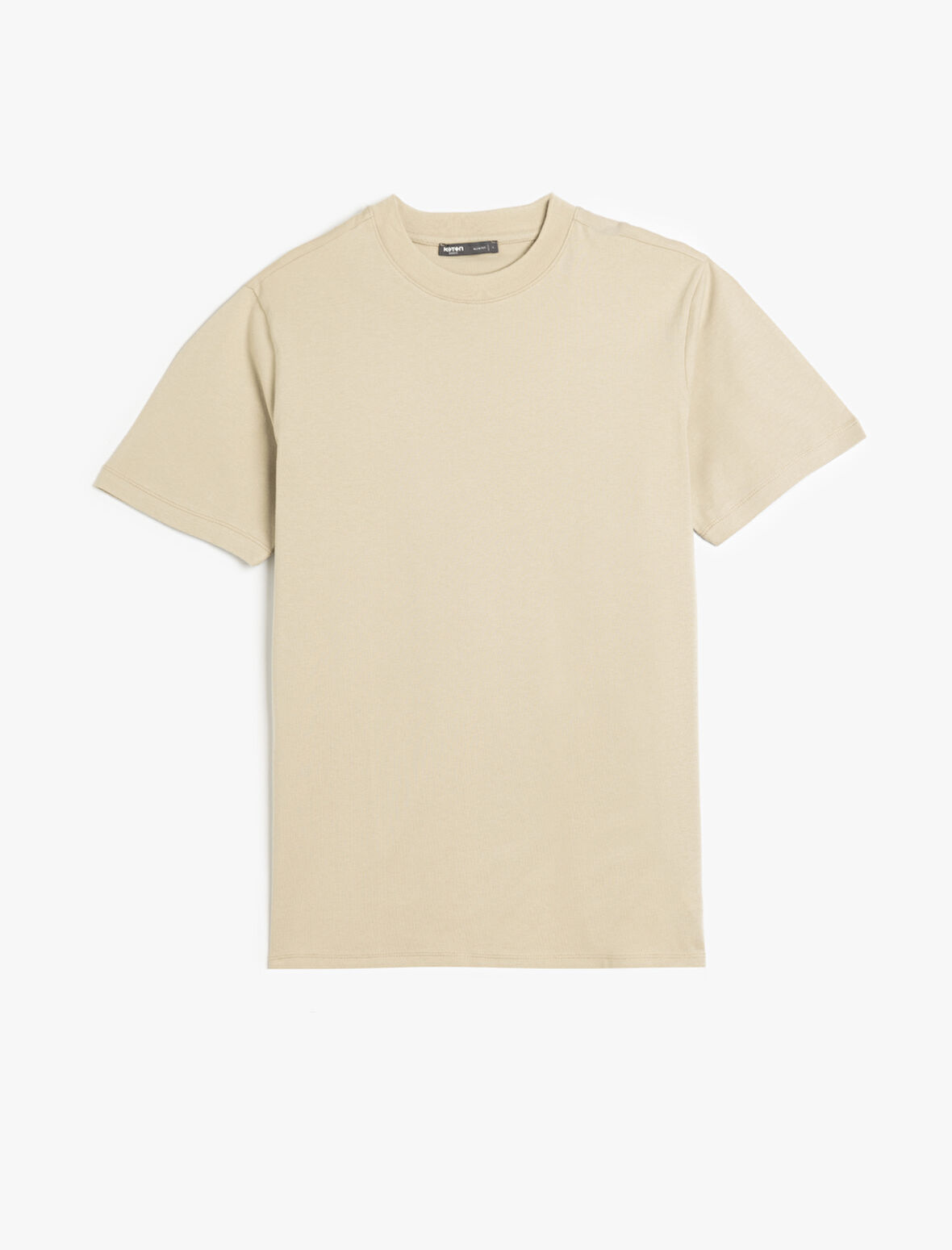 Bisiklet Yaka Pamuklu Kısa Kollu Basic Slim Fit Tişört