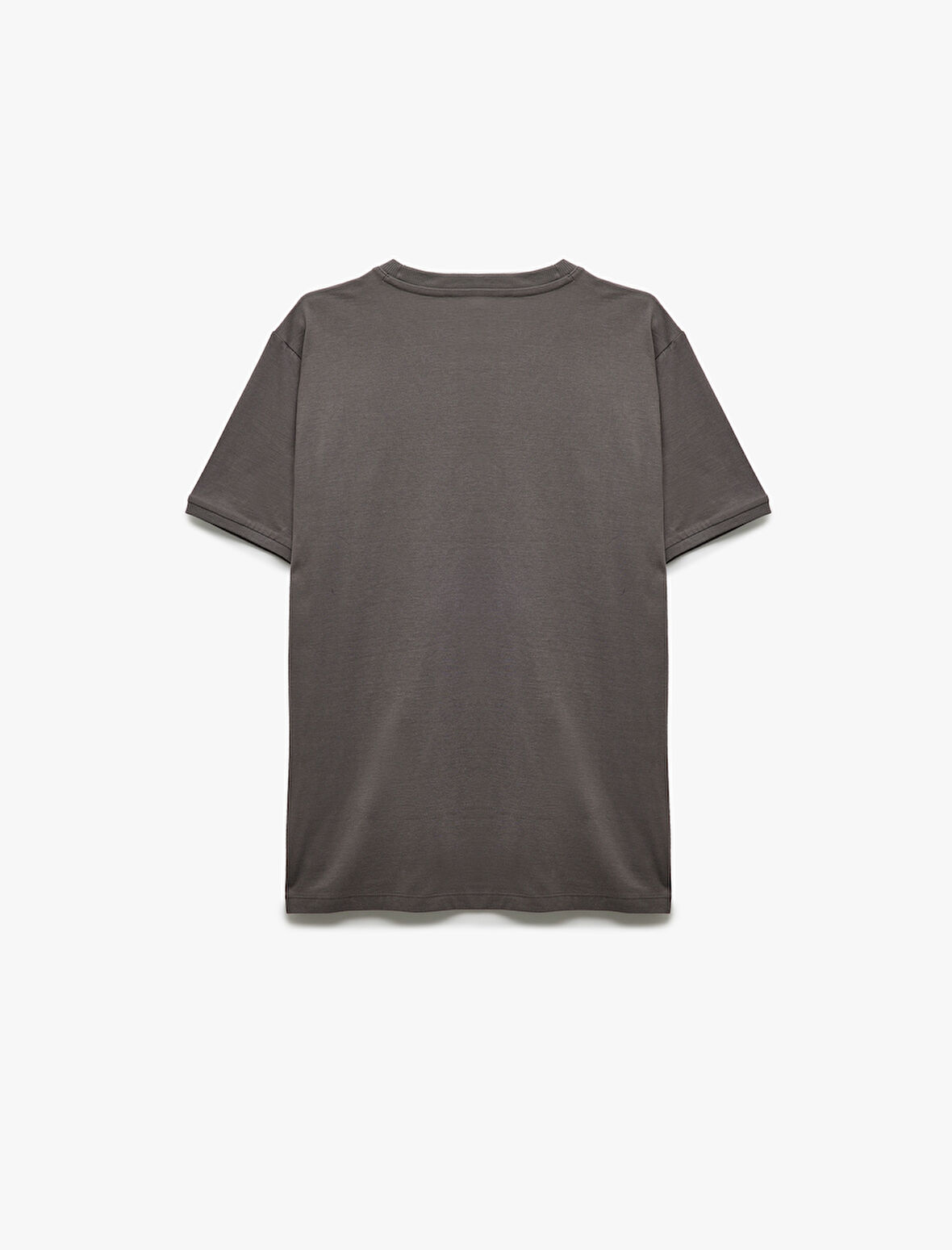 Kısa Kollu Bisiklet Yaka Pamuklu Slim Fit Erkek Basic Tişört