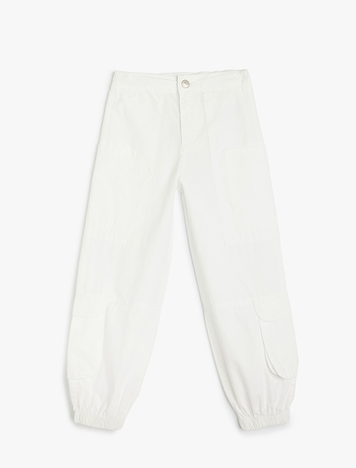 Rahat Kesim Cep Detaylı Pamuklu Basic Jogger Pantolon